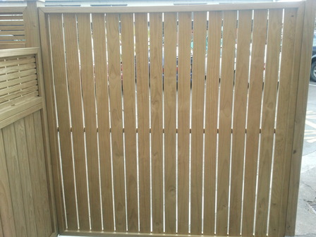 Dressed Vertical Panel Fence