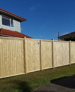 Dressed Vertical Panel Fence